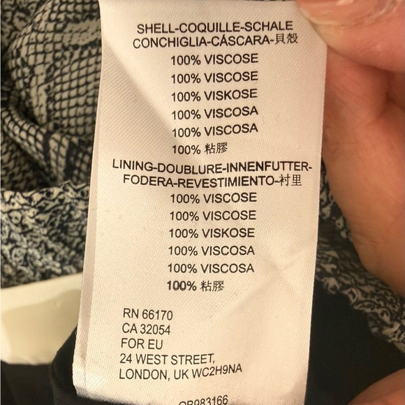 Maeve by Anthropologie Annette Midi Skirt Snake Print Blue Size 8 - Picture 16 of 16